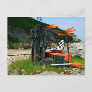 Forklift Hotrod, Dutch Harbour, Alaska Postcard
