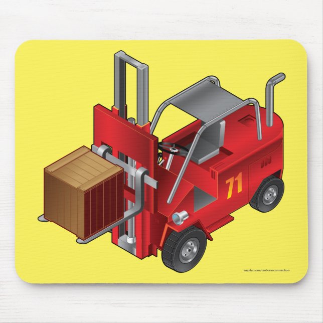 Forklift, Kids Pallet Truck Design Mouse Pad (Front)