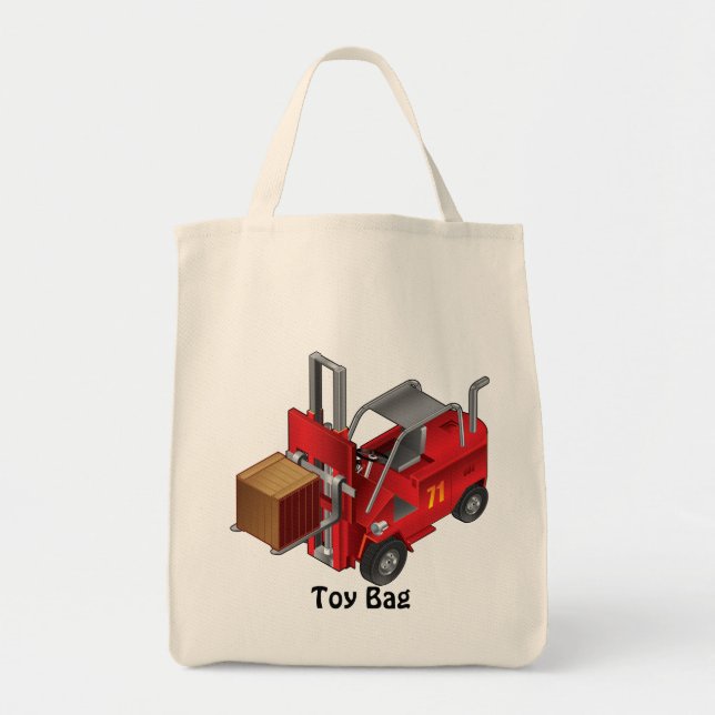 Forklift, Kids Pallet Truck Design Tote Bag (Front)