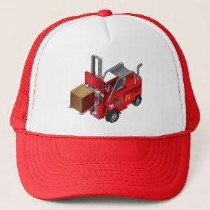 Forklift, Kids Pallet Truck Design Trucker Hat