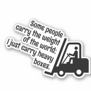 Forklift Lifting Custom Message