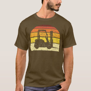 Forklift Operator Forklift Driver Lift Truck Retro T-Shirt