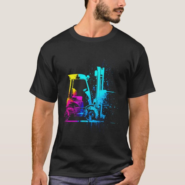 Forklift Operator Forklift Driver Warehouse Clerk  T-Shirt (Front)