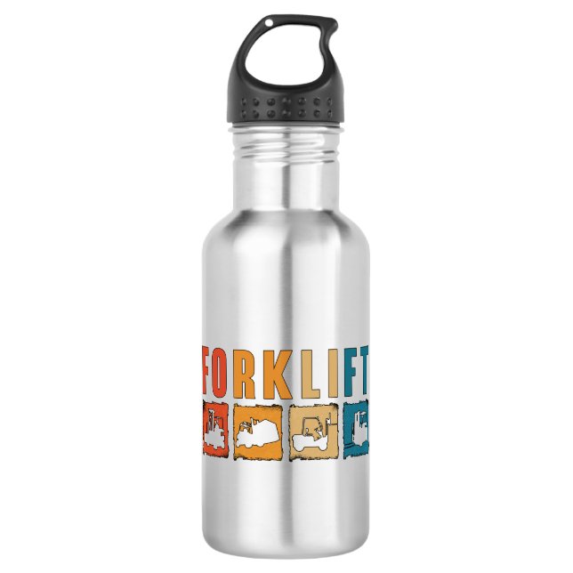 Forklift Operator Forklift Quote Driver Worker 710 Ml Water Bottle (Front)