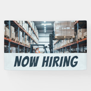 Forklift Operator NOW HIRING Banner – Customizable