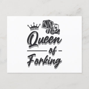 Forklift Operator Queen Of Forking Driver Gift Postcard