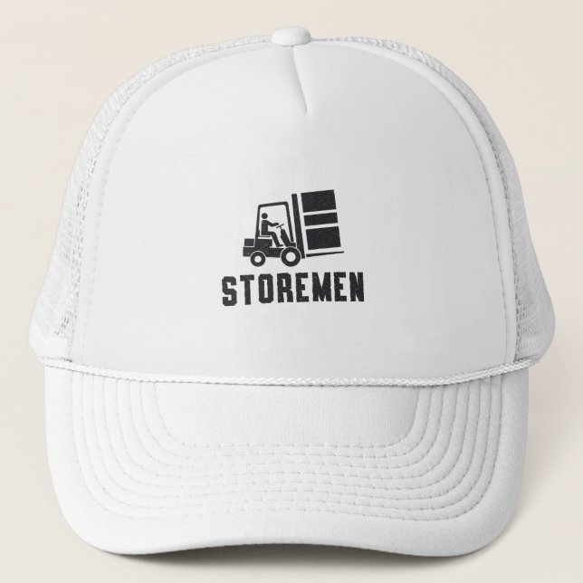 Forklift Operator Storemen Forklift Driver Truck Trucker Hat (Front)