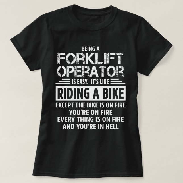 Forklift Operator T-Shirt (Design Front)