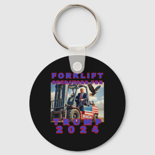 Forklift Operators For Trump  Key Ring