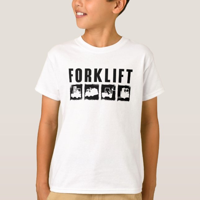 Forklift Quote Forklift Operator Driver Worker T-Shirt (Front)