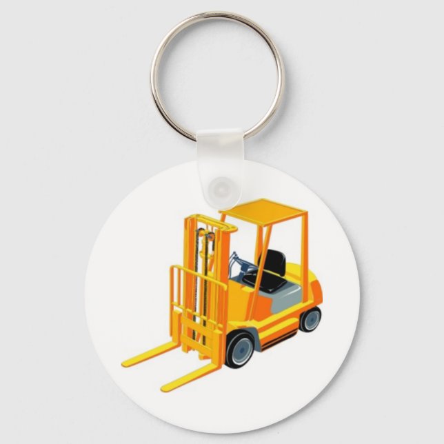 Forklift Truck (a.k.a. Lift Truck/Fork Truck) Key Ring (Front)