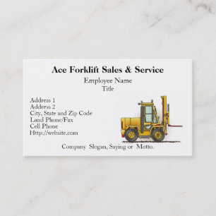 Forklift Truck Business Cards