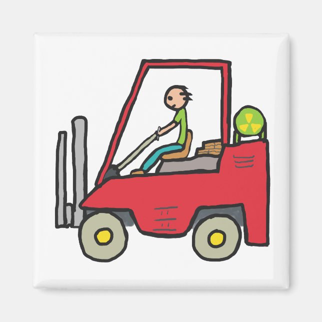 Forklift Truck Magnet (Front)