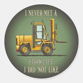 Forklift Truck Operator Quote Kids Sticker