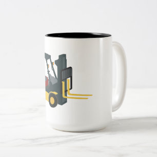 Forklift Truck Two-Tone Coffee Mug