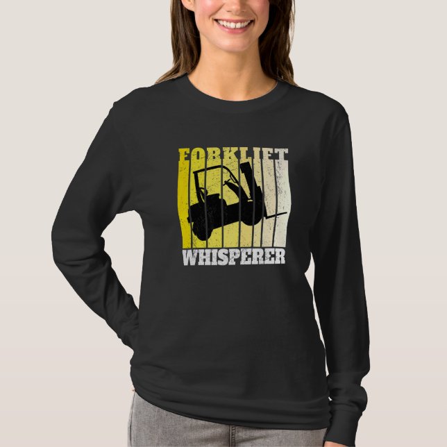 Forklift Whisperer Warehouse Forklift Operator   T-Shirt (Front)