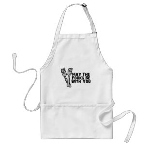 Forks Be With You Standard Apron