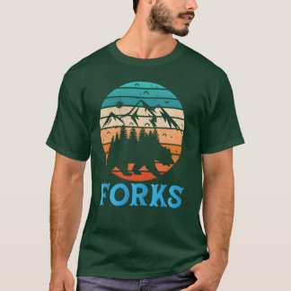 Forks Mountains Campingrip Hike Hiking Forks girl T-Shirt