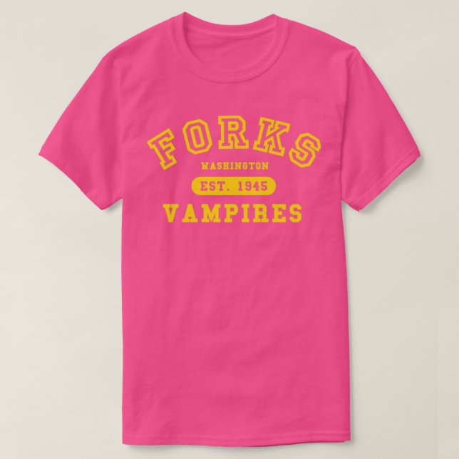 Forks Vampires T-Shirt (Design Front)
