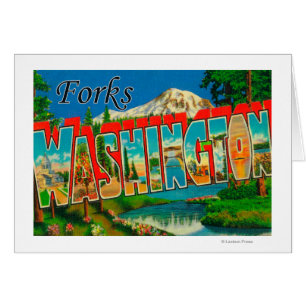 Forks, Washington - Large Letter Scenes