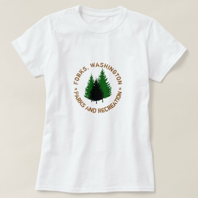 Forks, Washington Parks And Recreation Shirt (Design Front)
