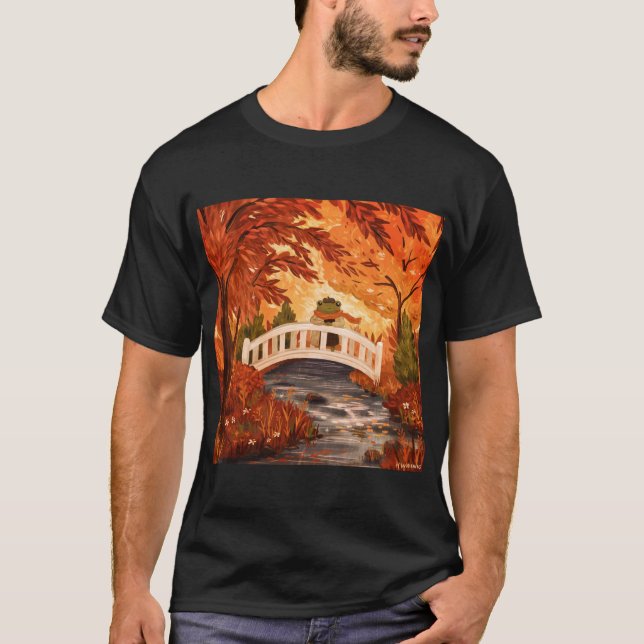 Forlorn Frog in Fall Active T-Shirt (Front)