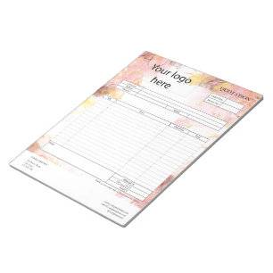 Form Business Quotation, Invoice or Sales Receipt Notepad