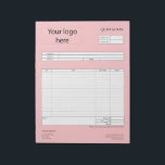 Form Business Quotation, Invoice or Sales Receipt  Notepad<br><div class="desc">Form Business Quotation,  Invoice or Sales Receipt Order Form</div>