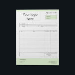 Form Business Quotation, Invoice or Sales Receipt  Notepad<br><div class="desc">Form Business Quotation,  Invoice or Sales Receipt Order Form</div>