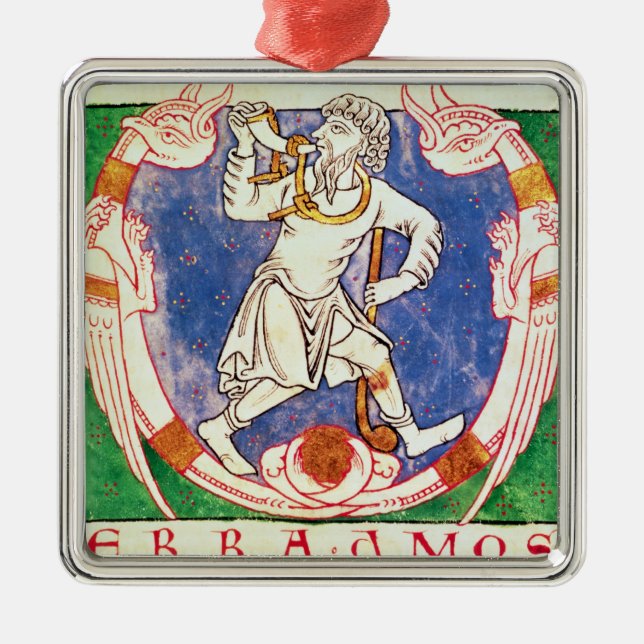 Form of two winged creatures with entwined metal tree decoration (Front)