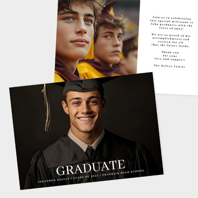 Formal 2 Photo Typography Graduate Announcement (Creator Uploaded)