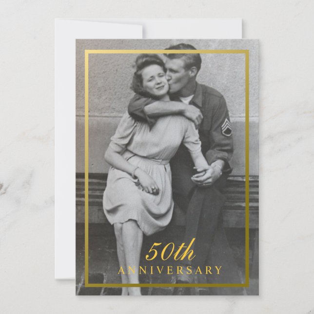 Formal 50th Anniversary Invitation (Front)