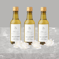 Formal and Elegant Mini Wine Bottle Labels