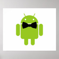 Formal Atire Green Android Robot