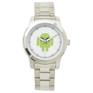 Formal Atire Green Android Robot Watch