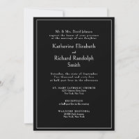 Formal Black Wedding Bride Parents 