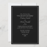 Formal Black Wedding One Location Parents 