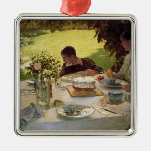 Formal Breakfast in the Garden Metal Tree Decoration