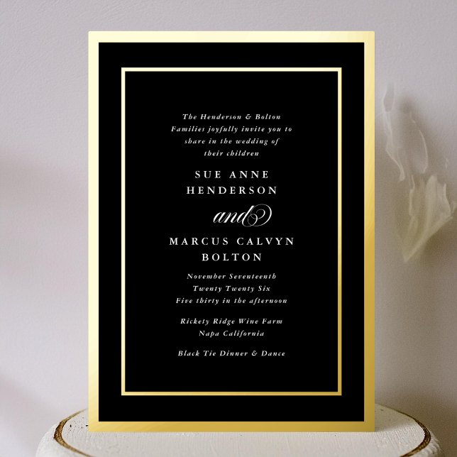 Formal Classic Calligraphy Golden Frames Wedding (Creator Uploaded)