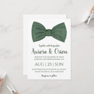 formal classic sage green wedding invitations