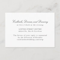 Formal Classic Traditional Script Elegant Wedding