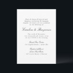 Formal Classic Traditional Script Elegant Wedding Invitation<br><div class="desc">Formal Classic Traditional Script Elegant Wedding Invitation</div>