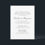 Formal Classic Traditional Script Elegant Wedding Invitation<br><div class="desc">Formal Classic Traditional Script Elegant Wedding Invitation</div>
