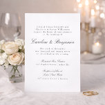 Formal Classic Traditional Script Elegant Wedding Invitation<br><div class="desc">Formal Classic Traditional Script Elegant Wedding Invitation</div>