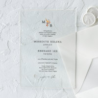 Formal Colourful Floral Monogram Wedding