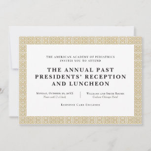 Formal Corporate Event Invitation Greek Key