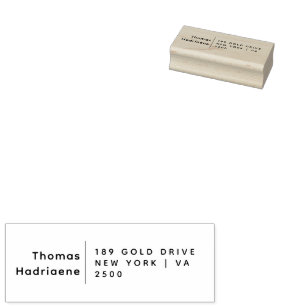 Formal Custom Name  Return Address Rubber  Rubber Stamp