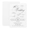 Formal Elegant Calligraphy Black Tie Wedding