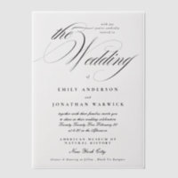 Formal Elegant Calligraphy Tuxedo The Wedding
