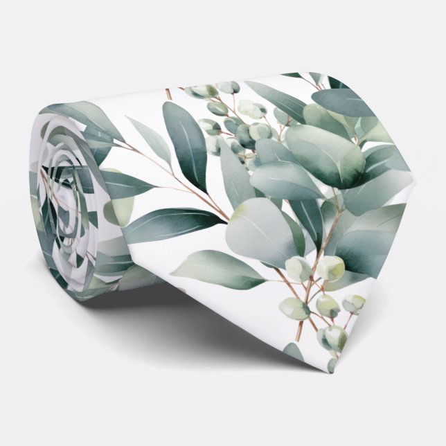 Formal Eucalyptus Neck Ties | Simple and Classic (Rolled)
